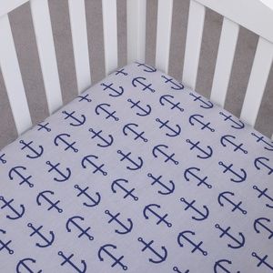 Set Sail Nautical Fitted Crib Sheet by Nautica Kid